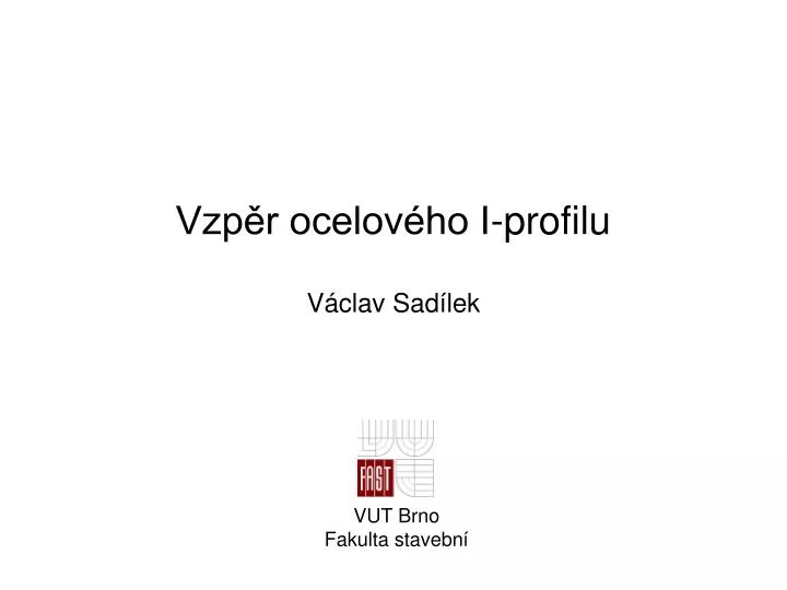 vzp r ocelov ho i profilu