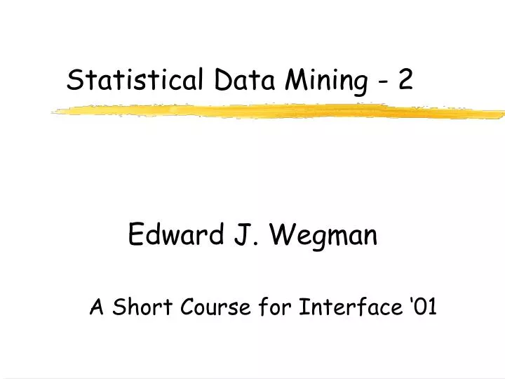 statistical data mining 2