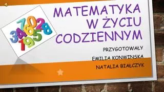 matematyka w yciu codziennym