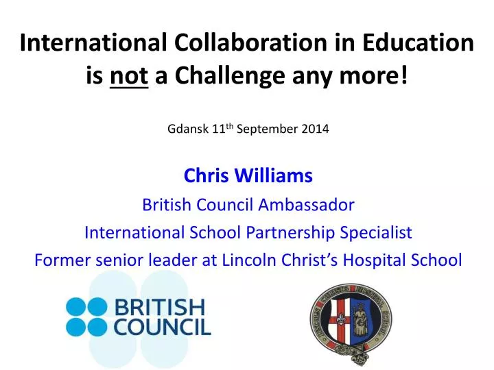 international collaboration in education is not a challenge any more