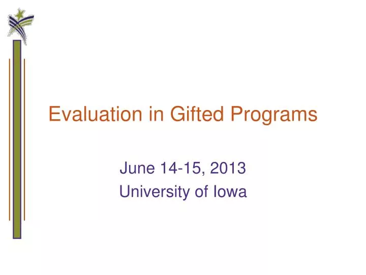 evaluation in gifted programs