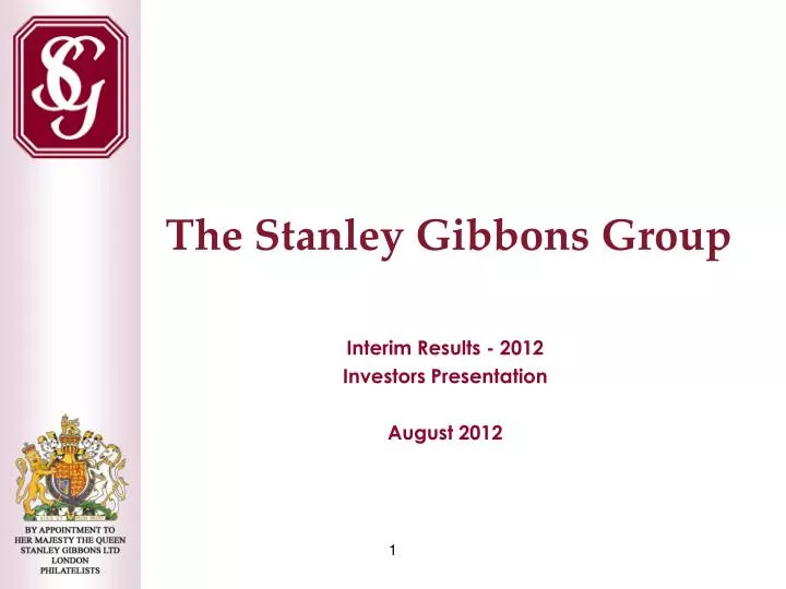 interim results 2012 investors presentation august 2012