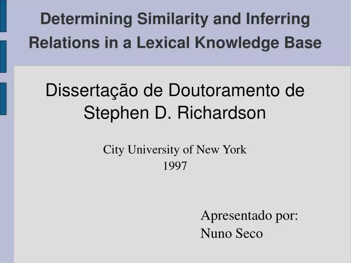 disserta o de doutoramento de stephen d richardson city university of new york 1997