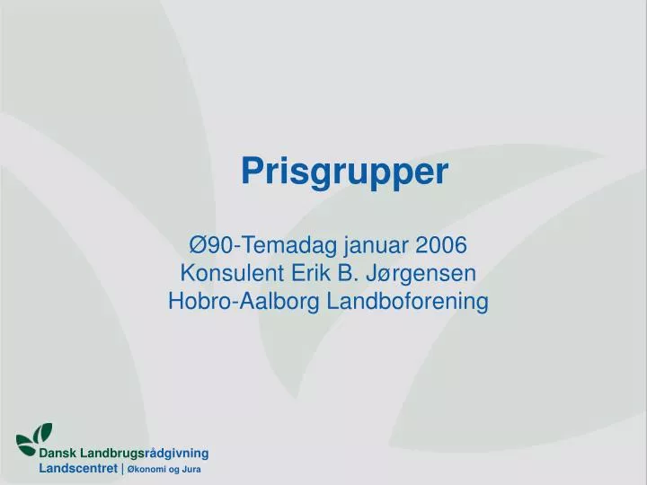 prisgrupper