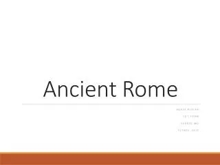 Ancient Rome