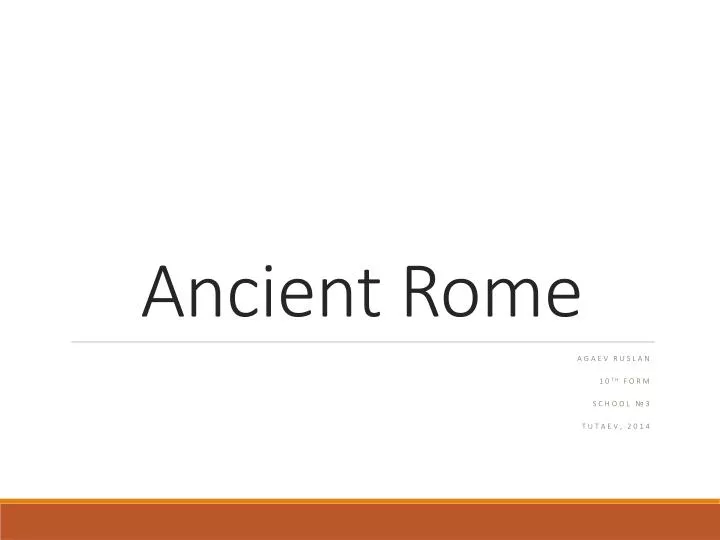 ancient rome