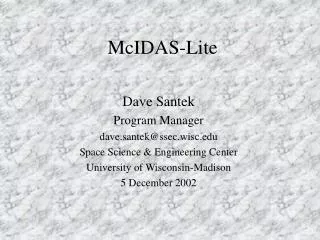 McIDAS-Lite