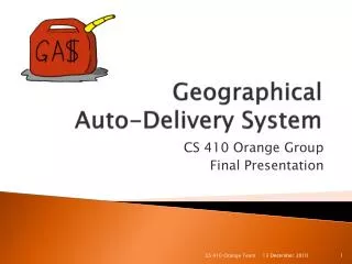 Geographical Auto-Delivery System