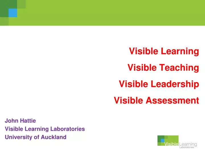visible learning visible teaching visible leadership visible assessment