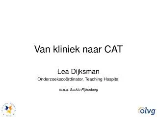 van kliniek naar cat