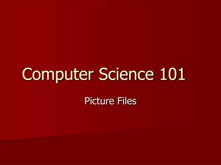 computer science 101