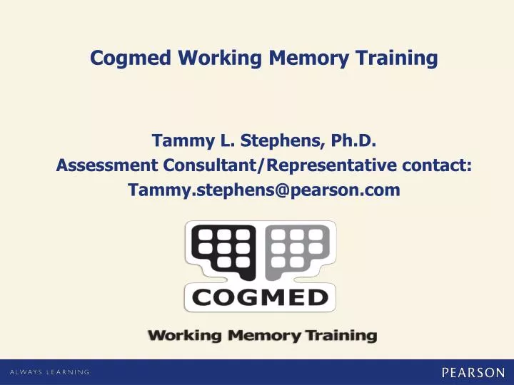 cogmed working memory training