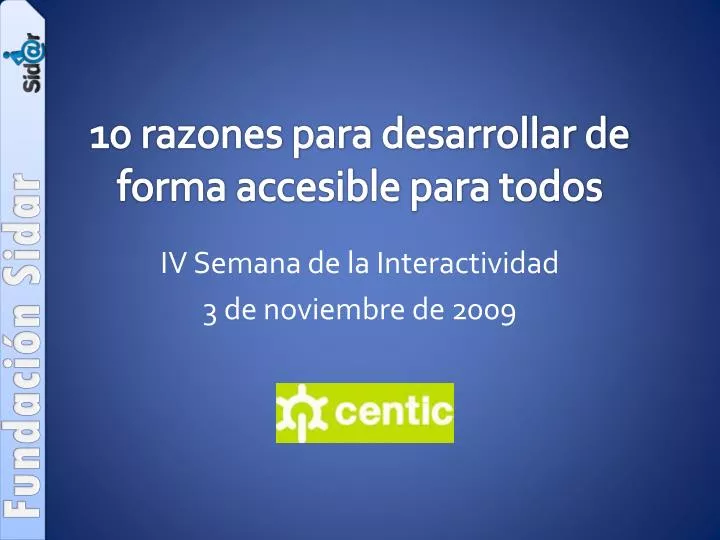 10 razones para desarrollar de forma accesible para todos