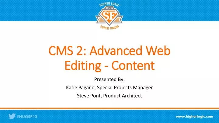 cms 2 advanced web editing content