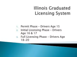 Illinois Graduated Licensing System