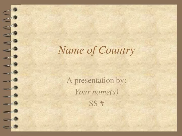 name of country