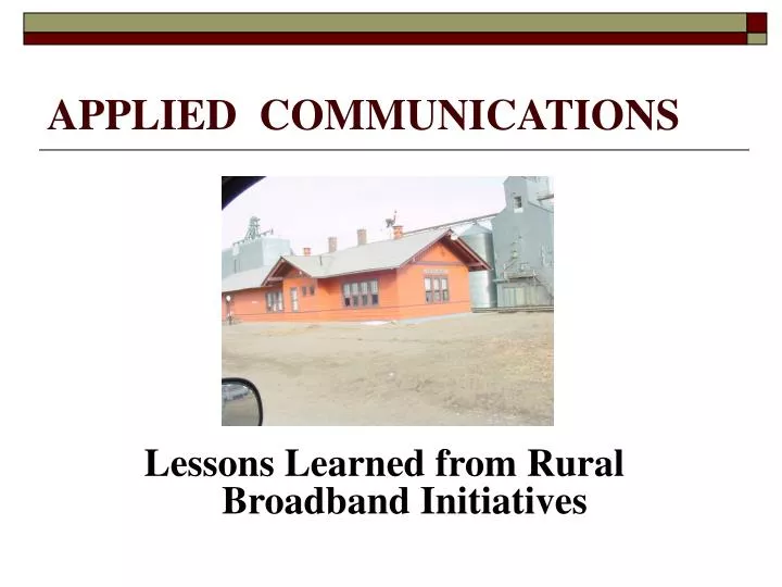 applied communications
