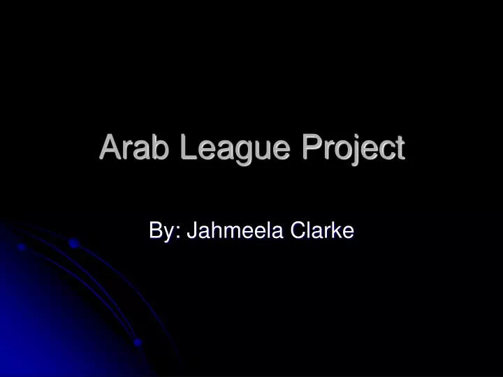 arab league project