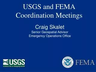 USGS and FEMA Coordination Meetings