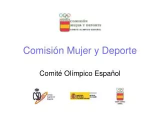 comisi n mujer y deporte