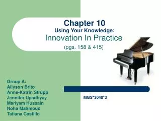 Chapter 10 Using Your Knowledge: