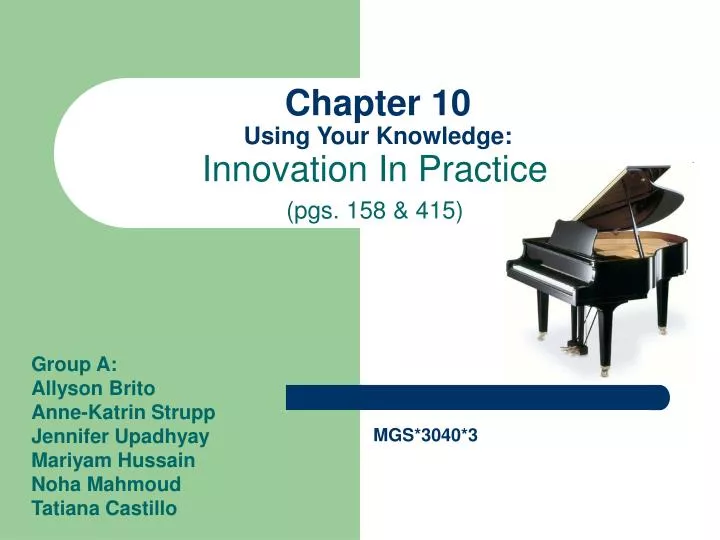 chapter 10 using your knowledge