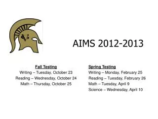 AIMS 2012-2013