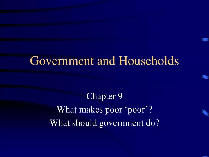 government and households