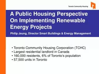 A Public Housing Perspective On Implementing Renewable Energy Projects