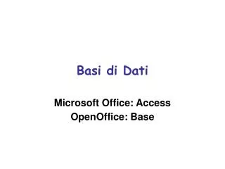 basi di dati