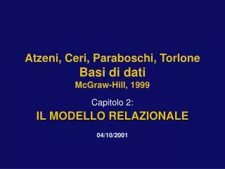 atzeni ceri paraboschi torlone basi di dati mcgraw hill 1999