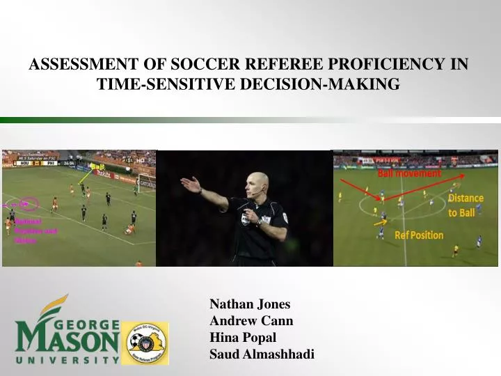 assessment of soccer referee proficiency in time sensitive decision making
