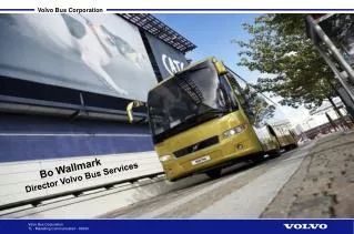 Bo Wallmark Director Volvo Bus Services
