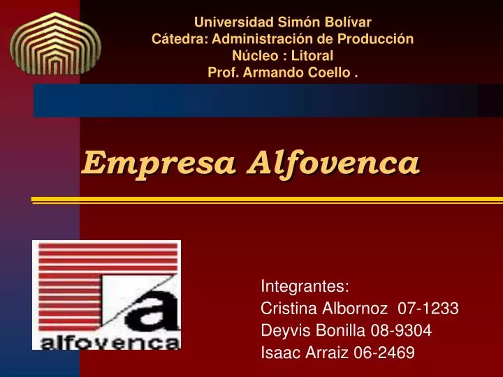 empresa alfovenca