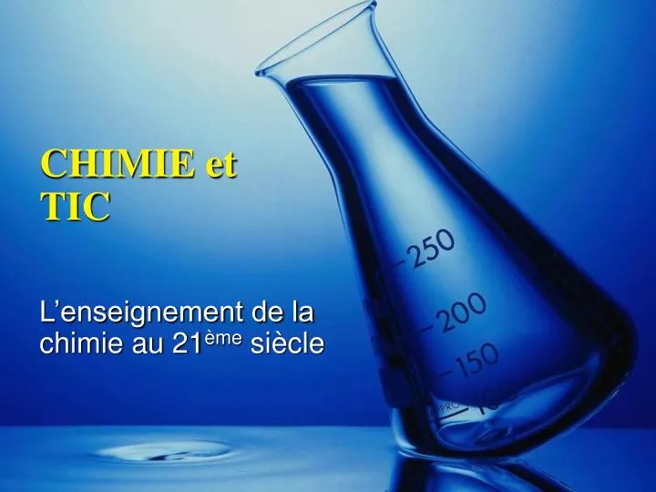 chimie et tic