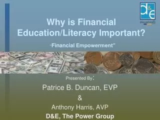 Why is Financial Education/Literacy Important?