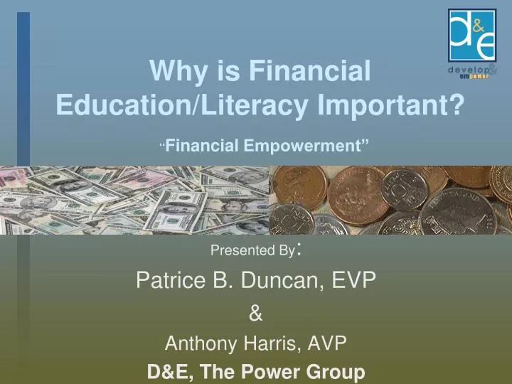 why is financial education literacy important