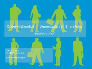onderwijskundige implementatie van sharepoint