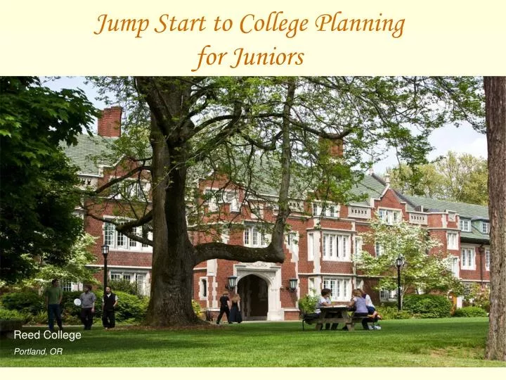 jump start to college planning for juniors