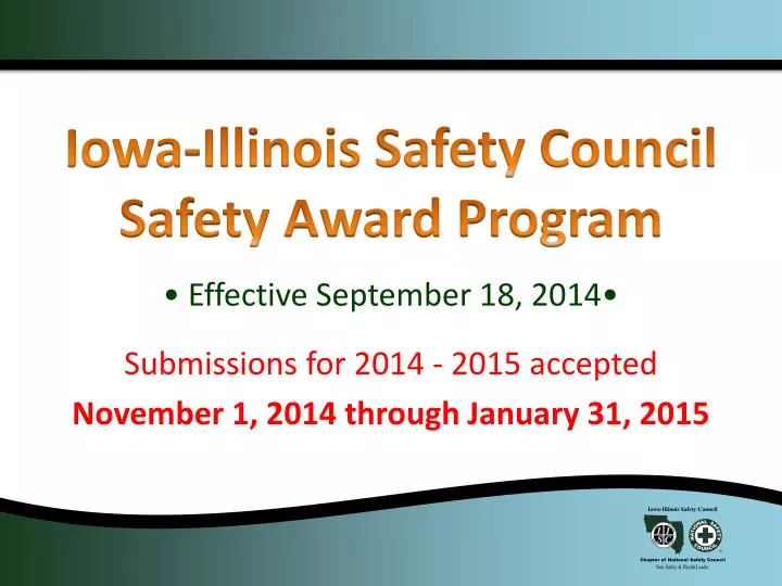 iowa illinois safety council safety award program