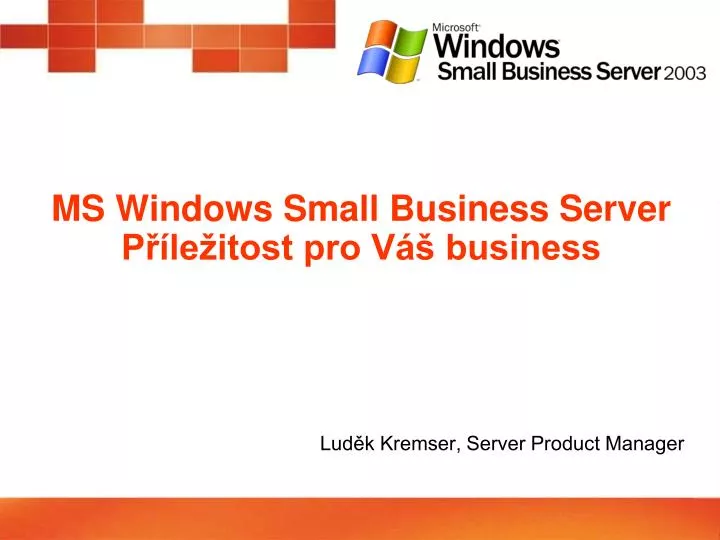 ms windows small business server p le itost pro v business