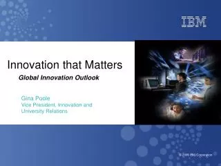 Innovation that Matters Global Innovation Outlook