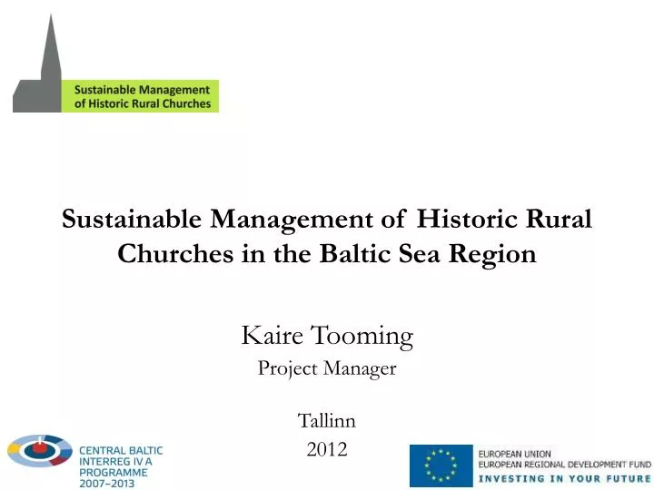 sustainable management of historic rural churches in the baltic sea region