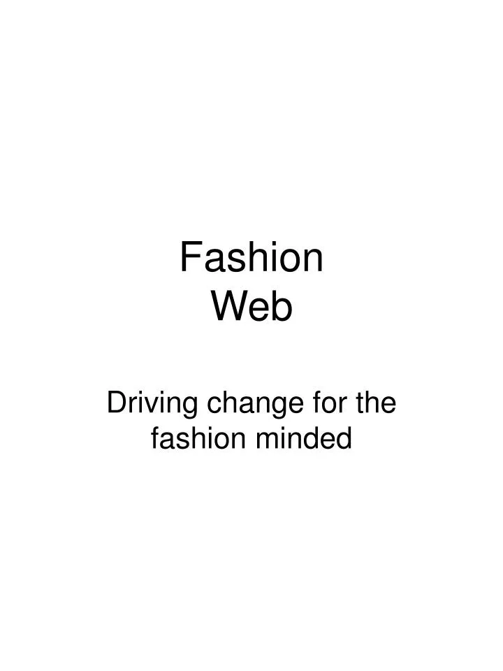 fashion web