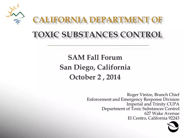 california department of toxic substances control