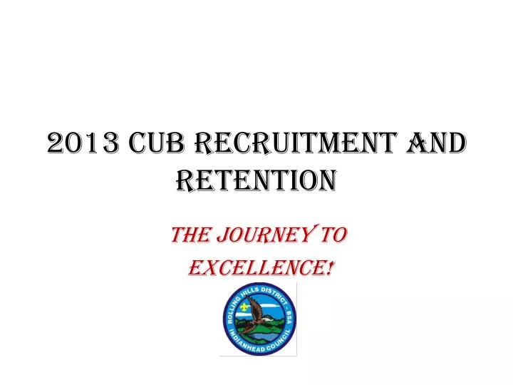 2013 cub recruitment and retention