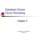 Database Driven Direct Marketing - slide 1