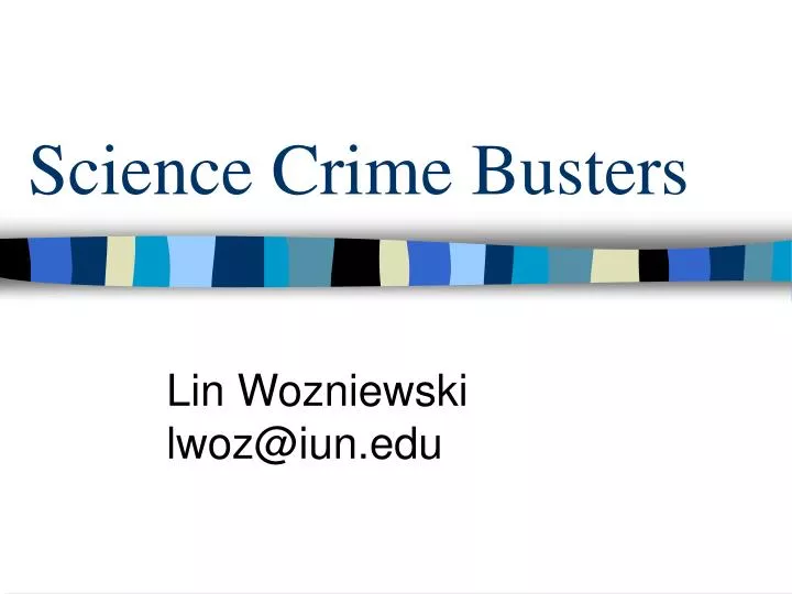 science crime busters