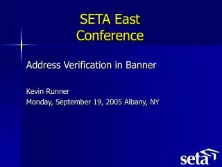 SETA East Conference