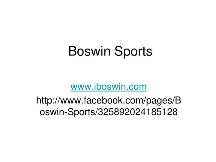 boswin sports